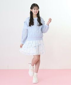 mezzo piano junior / メゾピアノジュニア ミニ・ひざ丈スカート | 【ニコ☆プチ・Cuugal掲載】ランダムプリーツスカート