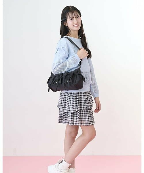 mezzo piano junior / メゾピアノジュニア ミニ・ひざ丈スカート | 【ニコ☆プチ・Cuugal掲載】ランダムプリーツスカート | 詳細10