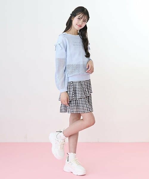 mezzo piano junior / メゾピアノジュニア ミニ・ひざ丈スカート | 【ニコ☆プチ・Cuugal掲載】ランダムプリーツスカート | 詳細9