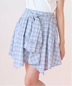 mezzo piano junior / メゾピアノジュニア ショート・ハーフ・半端丈パンツ | 結びシャツ風スカパン