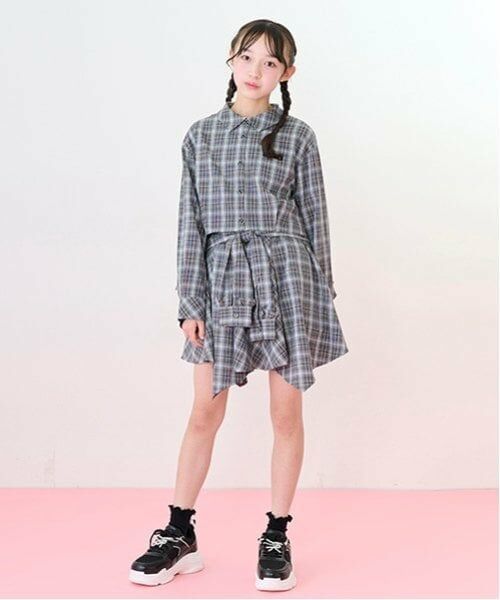 mezzo piano junior / メゾピアノジュニア ショート・ハーフ・半端丈パンツ | 結びシャツ風スカパン | 詳細1