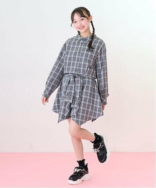 mezzo piano junior / メゾピアノジュニア ショート・ハーフ・半端丈パンツ | 結びシャツ風スカパン | 詳細2