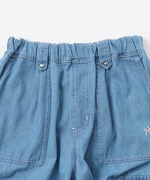 mezzo piano junior / メゾピアノジュニア その他パンツ | 【機能素材】ハートボタンポケット2WAYカーゴパンツ | 詳細1