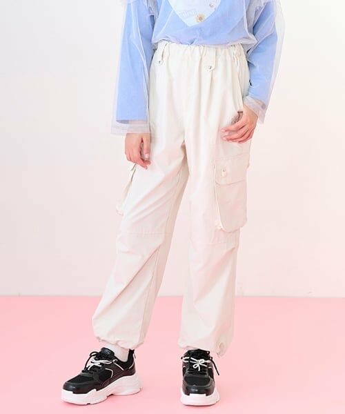 mezzo piano junior / メゾピアノジュニア その他パンツ | 【機能素材】ハートボタンポケット2WAYカーゴパンツ | 詳細13