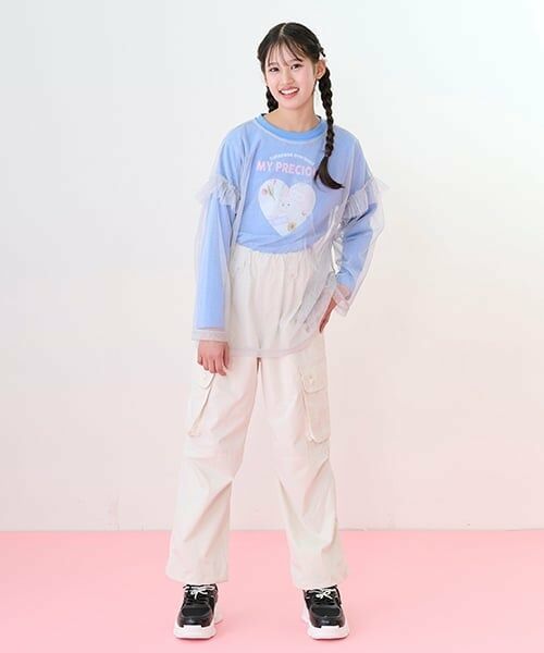 mezzo piano junior / メゾピアノジュニア その他パンツ | 【機能素材】ハートボタンポケット2WAYカーゴパンツ | 詳細16