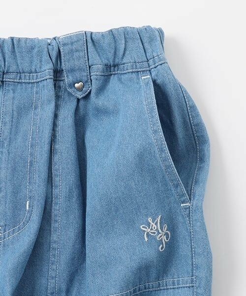 mezzo piano junior / メゾピアノジュニア その他パンツ | 【機能素材】ハートボタンポケット2WAYカーゴパンツ | 詳細3