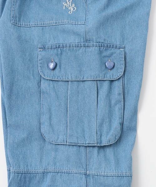 mezzo piano junior / メゾピアノジュニア その他パンツ | 【機能素材】ハートボタンポケット2WAYカーゴパンツ | 詳細4