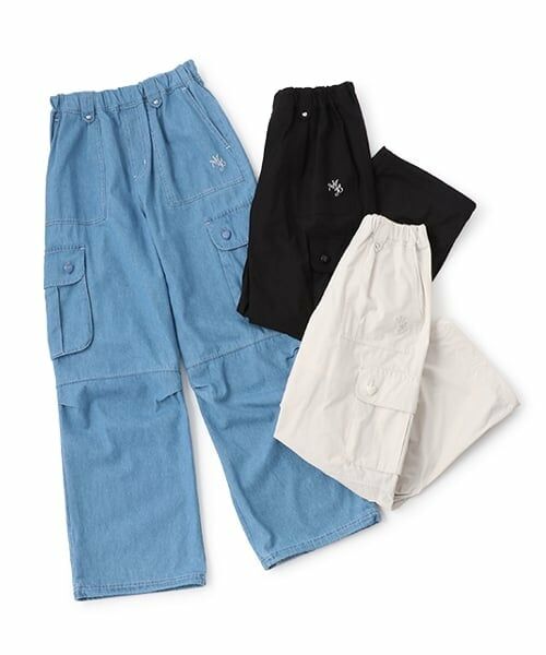 mezzo piano junior / メゾピアノジュニア その他パンツ | 【機能素材】ハートボタンポケット2WAYカーゴパンツ | 詳細9