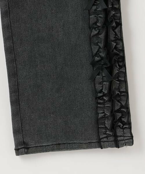 mezzo piano junior / メゾピアノジュニア その他パンツ | サイドフリルストレートデニムパンツ | 詳細11