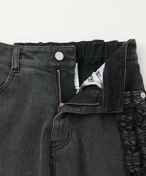 mezzo piano junior / メゾピアノジュニア その他パンツ | サイドフリルストレートデニムパンツ | 詳細6