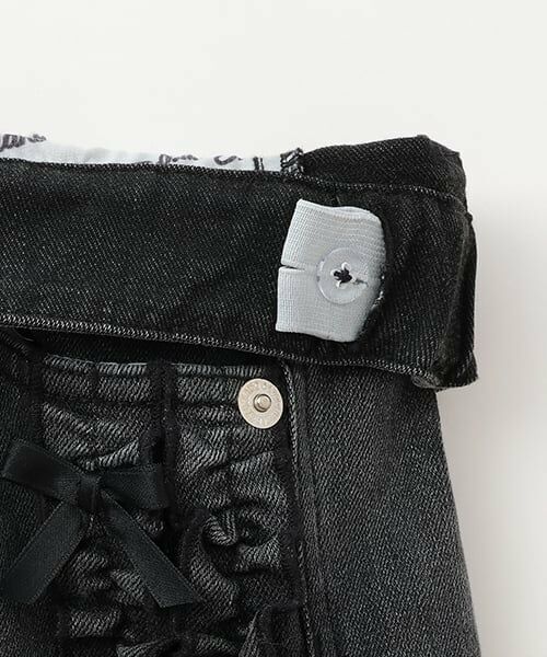mezzo piano junior / メゾピアノジュニア その他パンツ | サイドフリルストレートデニムパンツ | 詳細8