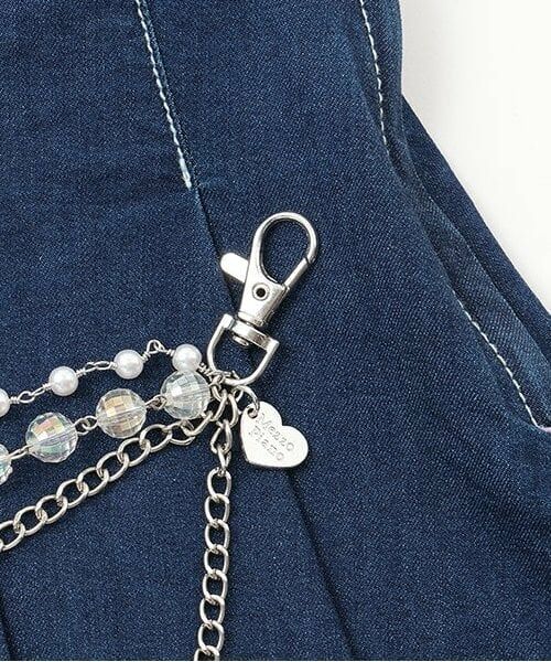 mezzo piano junior / メゾピアノジュニア ミニ・ひざ丈スカート | 復刻♪ ウォレットチェーン付きスカート＆パンツセット | 詳細5