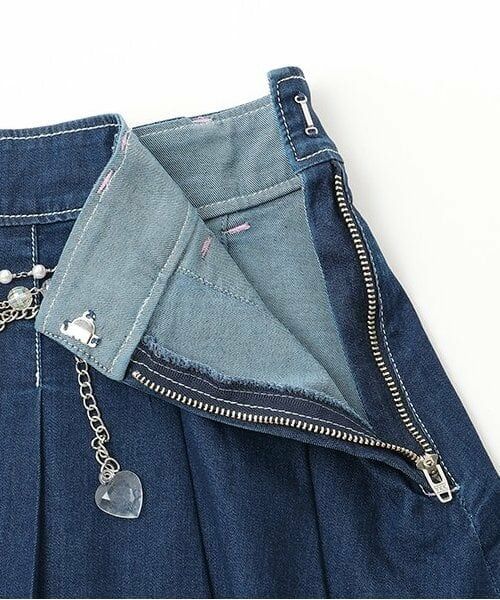 mezzo piano junior / メゾピアノジュニア ミニ・ひざ丈スカート | 復刻♪ ウォレットチェーン付きスカート＆パンツセット | 詳細6