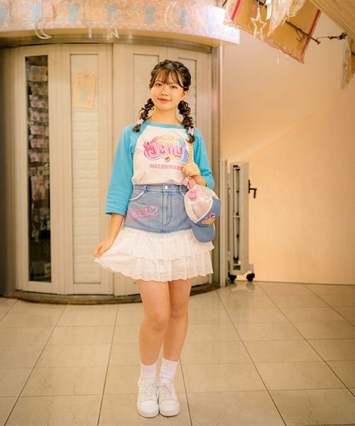 mezzo piano junior / メゾピアノジュニア ミニ・ひざ丈スカート | 復刻♪ デニム×レース Sweetスカート | 詳細18