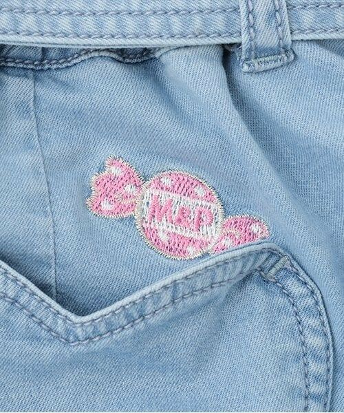 mezzo piano junior / メゾピアノジュニア ショート・ハーフ・半端丈パンツ | 復刻♪ ベリエちゃん刺しゅうデニムスカパン | 詳細8