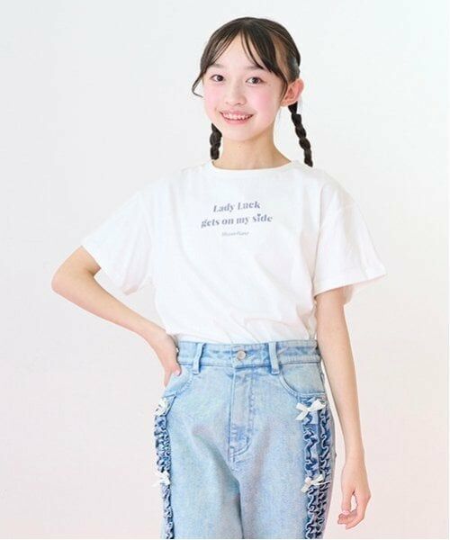 mezzo piano junior / メゾピアノジュニア ニット・セーター | ラメメッシュニット＆半袖Tシャツセット | 詳細11