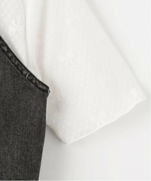 mezzo piano junior / メゾピアノジュニア Tシャツ | 【ニコ☆プチ掲載】デニムビスチェ＆レース半袖Tシャツセット | 詳細5