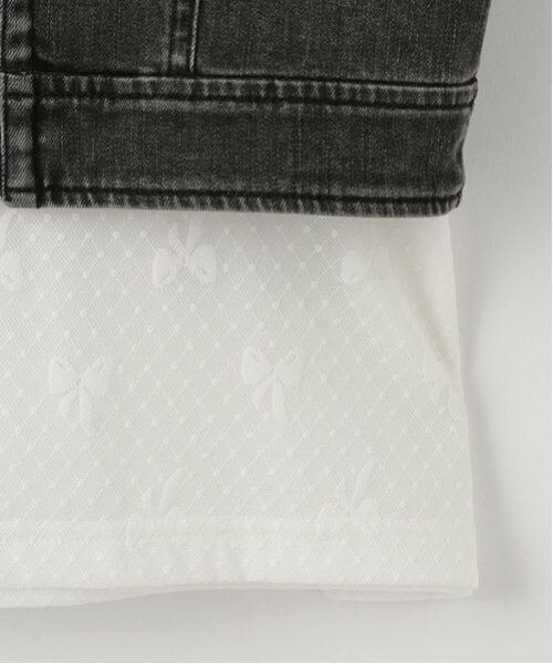 mezzo piano junior / メゾピアノジュニア Tシャツ | 【ニコ☆プチ掲載】デニムビスチェ＆レース半袖Tシャツセット | 詳細6