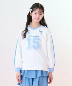 mezzo piano junior / メゾピアノジュニア Tシャツ | ナンバリング長袖Tシャツ