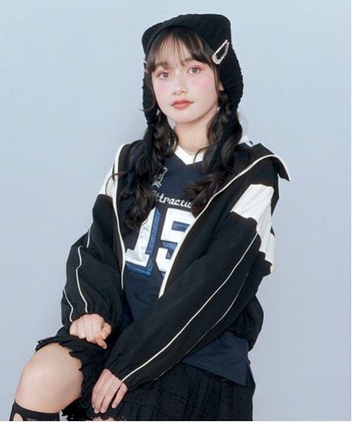 mezzo piano junior / メゾピアノジュニア Tシャツ | ナンバリング長袖Tシャツ | 詳細13