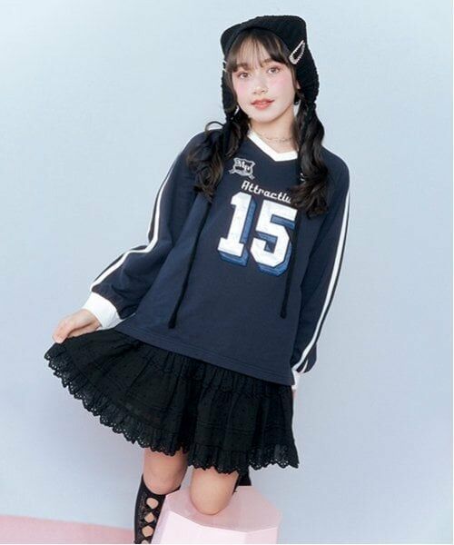 mezzo piano junior / メゾピアノジュニア Tシャツ | ナンバリング長袖Tシャツ | 詳細14