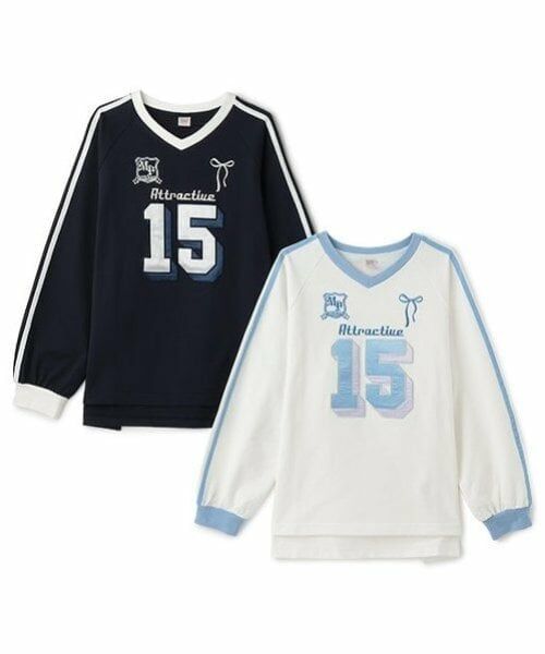 mezzo piano junior / メゾピアノジュニア Tシャツ | ナンバリング長袖Tシャツ | 詳細15