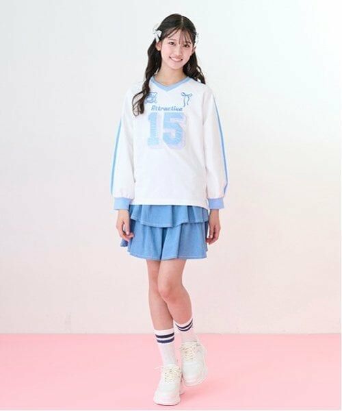 mezzo piano junior / メゾピアノジュニア Tシャツ | ナンバリング長袖Tシャツ | 詳細4