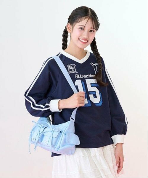 mezzo piano junior / メゾピアノジュニア Tシャツ | ナンバリング長袖Tシャツ | 詳細7