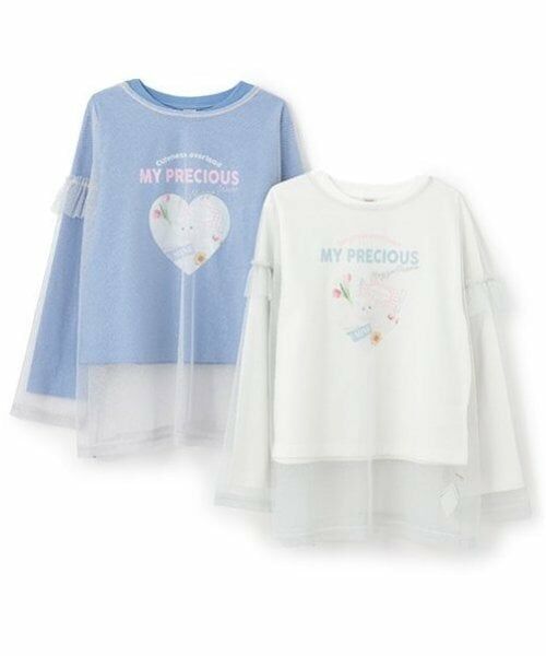 mezzo piano junior / メゾピアノジュニア Tシャツ | チュールフリルTシャツセット | 詳細17