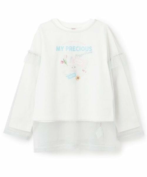 mezzo piano junior / メゾピアノジュニア Tシャツ | チュールフリルTシャツセット | 詳細19