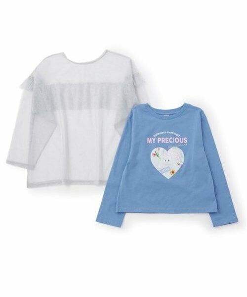 mezzo piano junior / メゾピアノジュニア Tシャツ | チュールフリルTシャツセット | 詳細8
