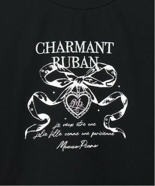 mezzo piano junior / メゾピアノジュニア Tシャツ | 袖ドロスト リボン長袖Tシャツ | 詳細17