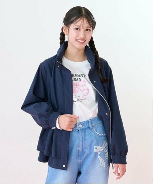 mezzo piano junior / メゾピアノジュニア Tシャツ | 袖ドロスト リボン長袖Tシャツ | 詳細4