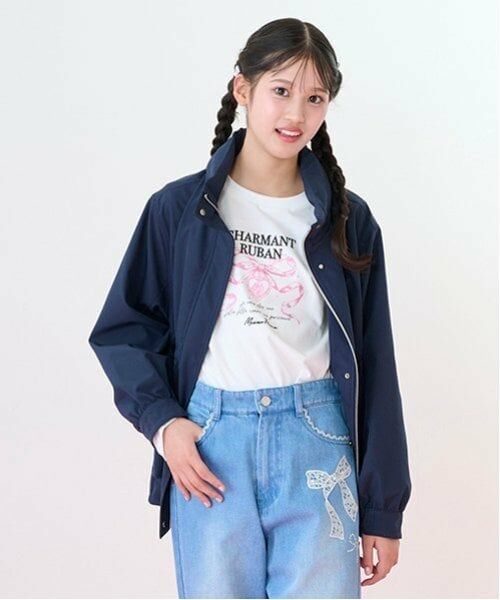 mezzo piano junior / メゾピアノジュニア Tシャツ | 袖ドロスト リボン長袖Tシャツ | 詳細5