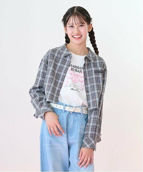 mezzo piano junior / メゾピアノジュニア Tシャツ | 袖ドロスト リボン長袖Tシャツ | 詳細8