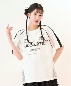 mezzo piano junior / メゾピアノジュニア Tシャツ | 【Cuugal掲載】レース切り替えゲームTシャツ