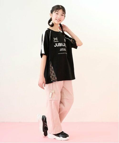 mezzo piano junior / メゾピアノジュニア Tシャツ | 【Cuugal掲載】レース切り替えゲームTシャツ | 詳細7