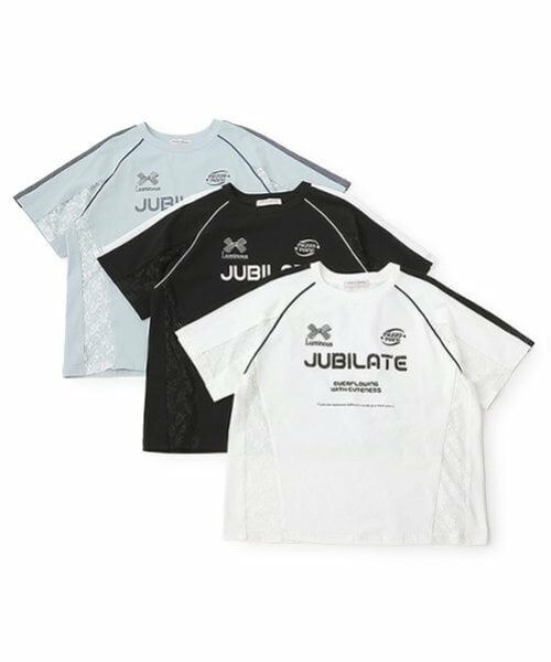 mezzo piano junior / メゾピアノジュニア Tシャツ | 【Cuugal掲載】レース切り替えゲームTシャツ | 詳細8