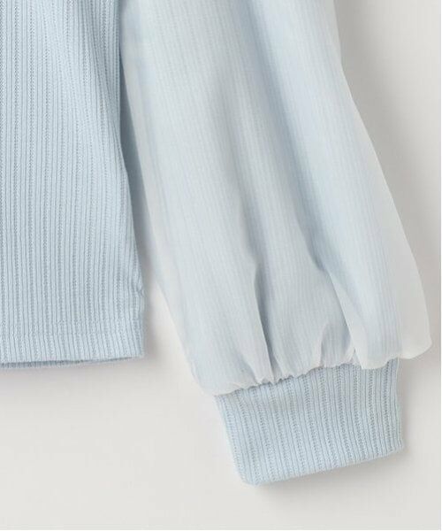 mezzo piano junior / メゾピアノジュニア Tシャツ | 袖シアーネックレスTシャツ | 詳細12