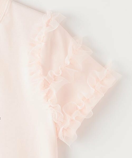 mezzo piano junior / メゾピアノジュニア Tシャツ | 【ニコ☆プチ・Cuugal掲載】袖チュールフリル半袖Tシャツ | 詳細19