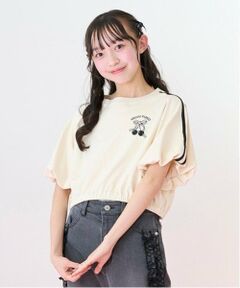 mezzo piano junior / メゾピアノジュニア Tシャツ | サイドラインバルーン袖Tシャツ＆タンクトップセット