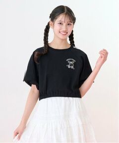 mezzo piano junior / メゾピアノジュニア Tシャツ | サイドラインバルーン袖Tシャツ＆タンクトップセット