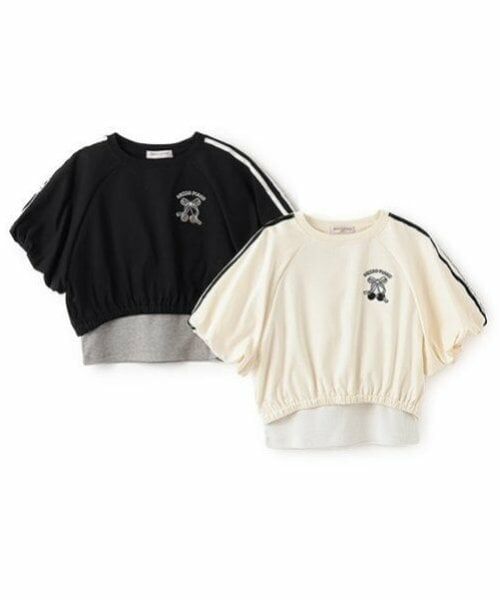 mezzo piano junior / メゾピアノジュニア Tシャツ | サイドラインバルーン袖Tシャツ＆タンクトップセット | 詳細21