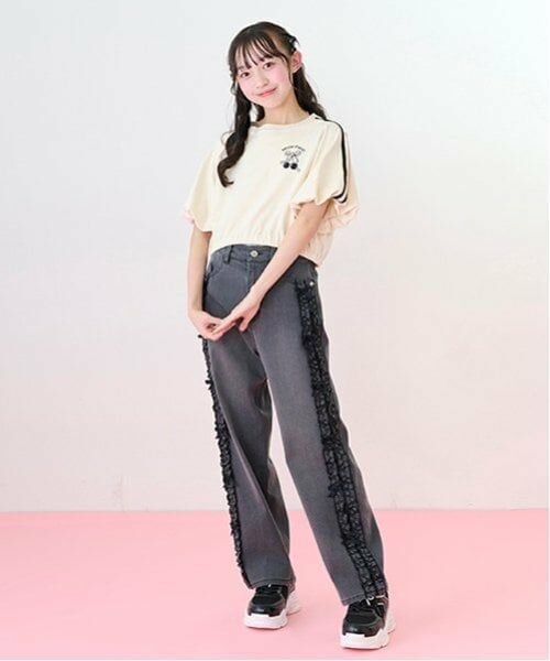 mezzo piano junior / メゾピアノジュニア Tシャツ | サイドラインバルーン袖Tシャツ＆タンクトップセット | 詳細7