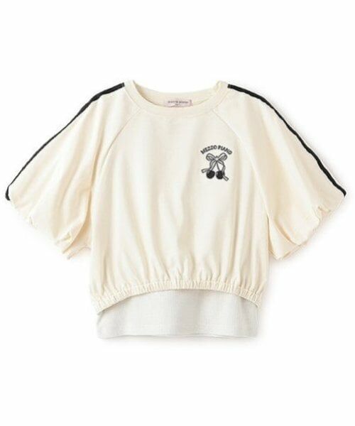 mezzo piano junior / メゾピアノジュニア Tシャツ | サイドラインバルーン袖Tシャツ＆タンクトップセット | 詳細9