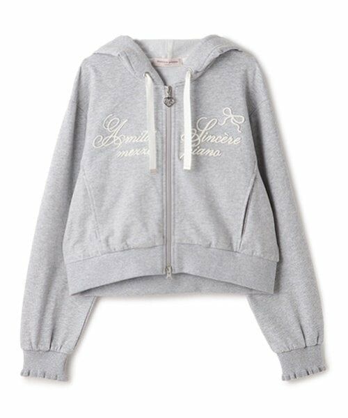 mezzo piano junior / メゾピアノジュニア パーカー | 【抗菌・消臭（汗臭）】ショート丈Wジップパーカ | 詳細21