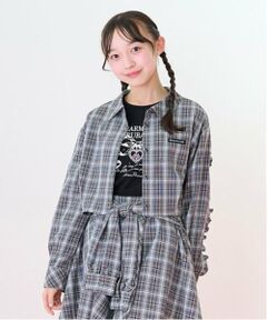 mezzo piano junior / メゾピアノジュニア シャツ・ブラウス | クロップド丈フリルシャツ