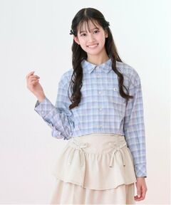 mezzo piano junior / メゾピアノジュニア シャツ・ブラウス | クロップド丈フリルシャツ