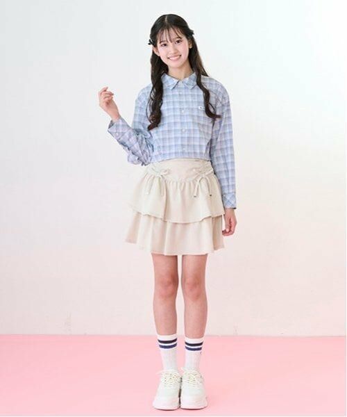 mezzo piano junior / メゾピアノジュニア シャツ・ブラウス | クロップド丈フリルシャツ | 詳細3