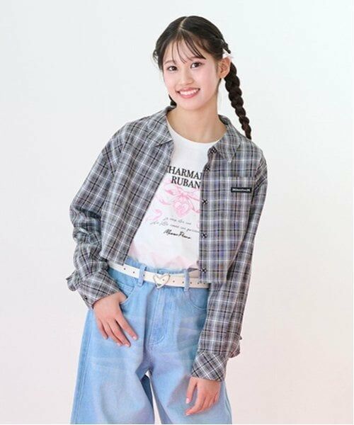 mezzo piano junior / メゾピアノジュニア シャツ・ブラウス | クロップド丈フリルシャツ | 詳細4